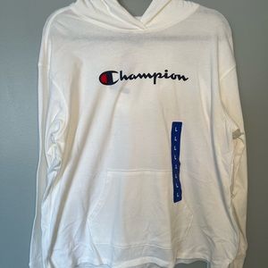 Champion white lightweight hoodie new with tags